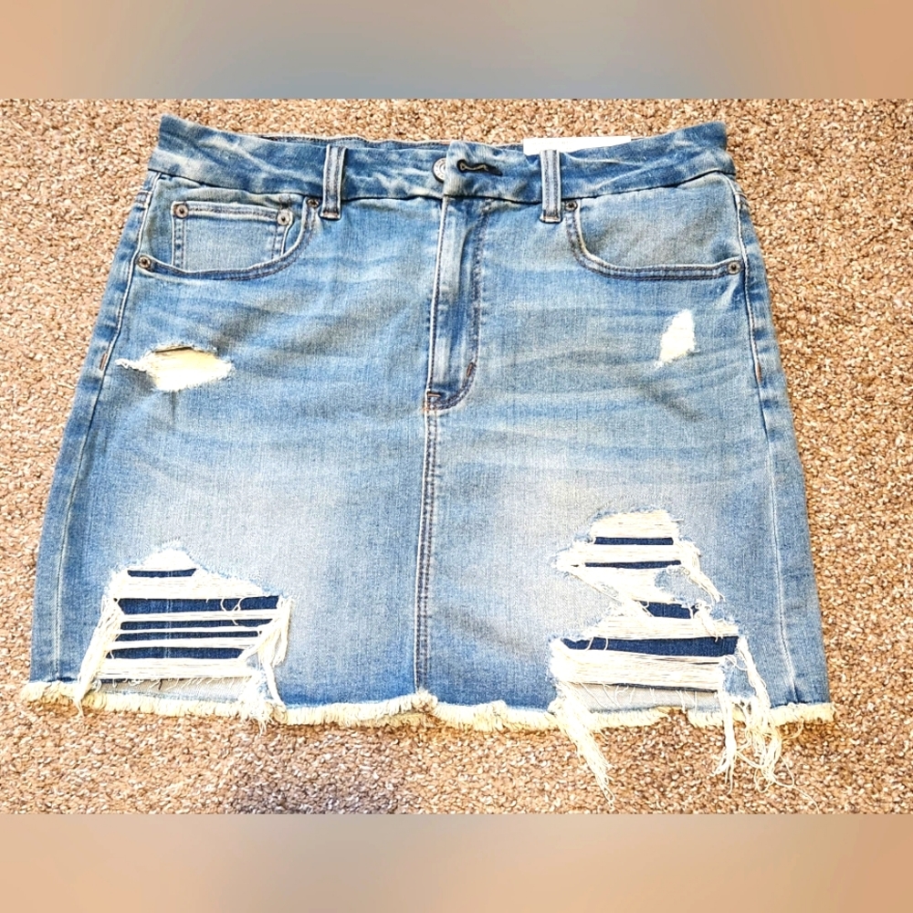 American Eagle Curvy Hi-rise mini Size 12 NEW